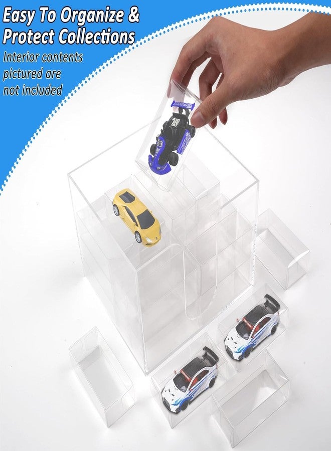 Hlimior 200 PCS 1/64 Display Case for Model Car,Clear Storage Display Case,Model Cars Protector for Hot Wheels (3.2"×1.2"×1.6") - Image 3